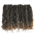 Mermaid Faux Locs 20inch Braids Hair Bohemin Crochet Braids Synthetic Braiding Hair Extension For Afro Women